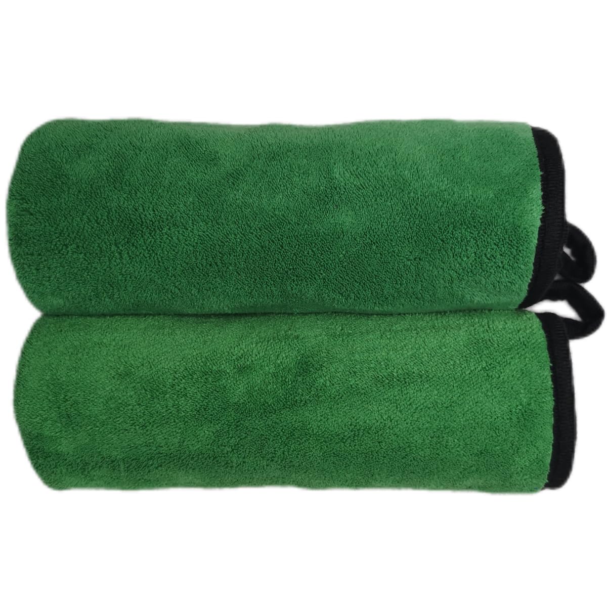 SOFTBATFY towel held in hand illustrating 16x16 inches and plush feel