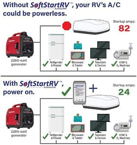 SoftStartRV sealed waterproof housing close-up, protects electronics in outdoor conditions