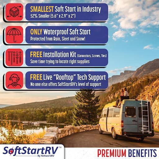 SoftStartRV wiring and terminal connections detail, simplifies secure installation