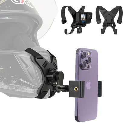 SOH Mingying chin strap front view showing secure mount and easy install benefit