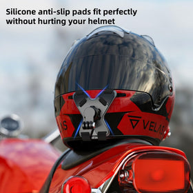 SOH Mingying phone clip holding iPhone showing stable viewing while riding