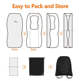 Sojoy folded in mesh storage bag for compact, ventilated storage