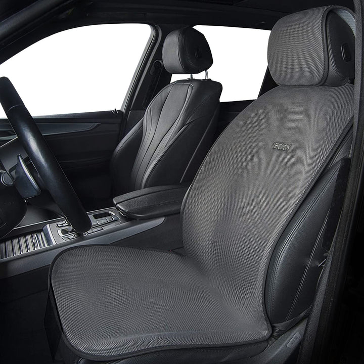 Sojoy front seat cover full view protecting seat and improving comfort