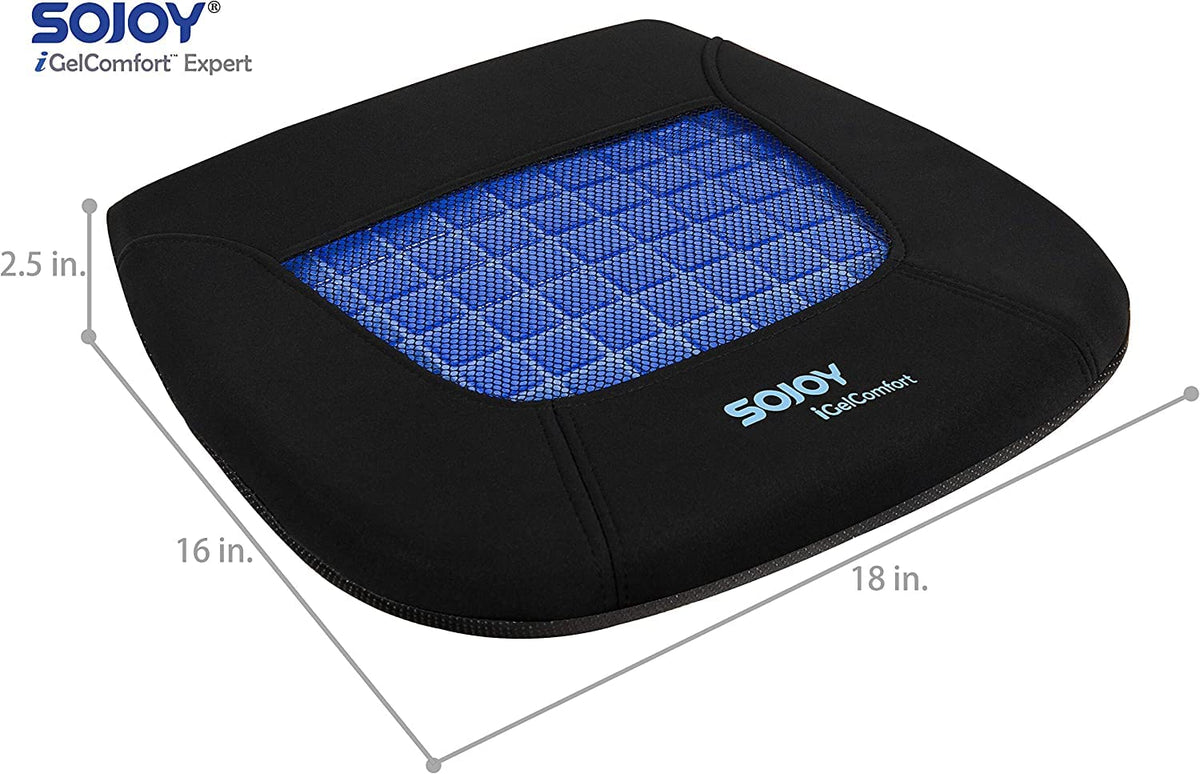 Sojoy gel grid close-up revealing ventilated channels for cooling