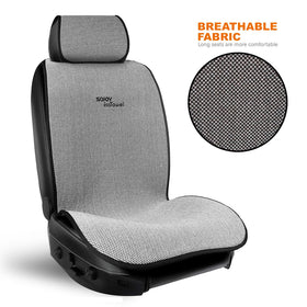 Sojoy installed on car front seat showing stable, protective fit