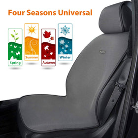 Sojoy seat cover with water bottle for size comparison and portability