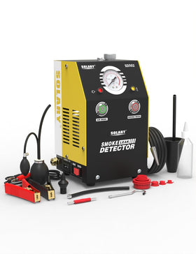 Solary SD302 used in a workshop environment helping a technician locate a leak