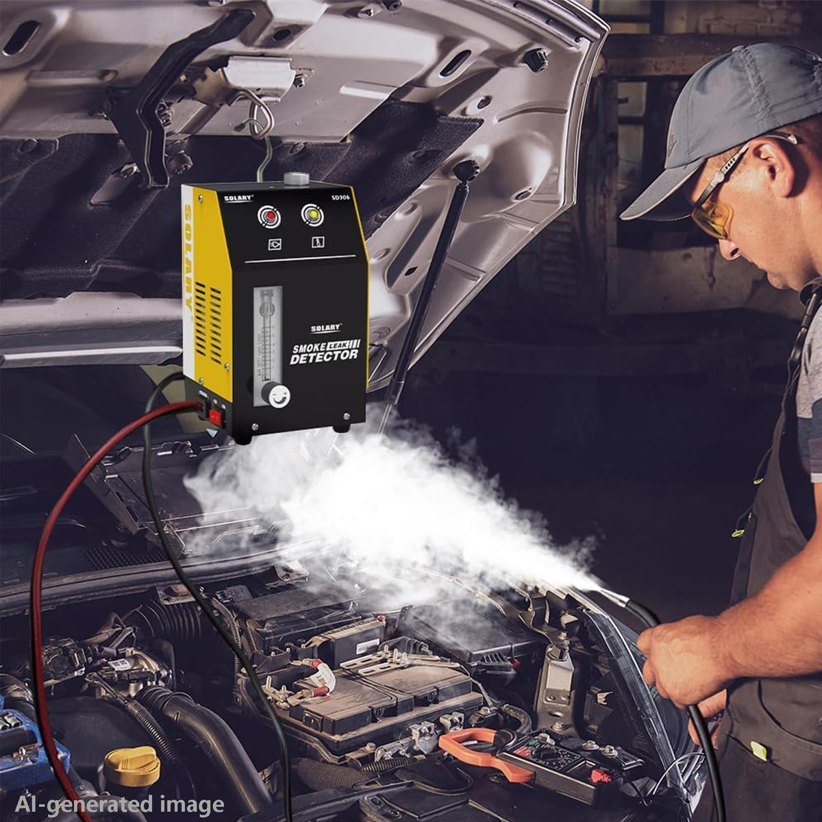 Solary internal air pump close-up highlighting compact built-in pressure source