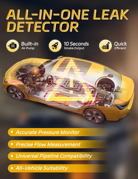 Solary dense smoke output detail illustrating clear leak visibility