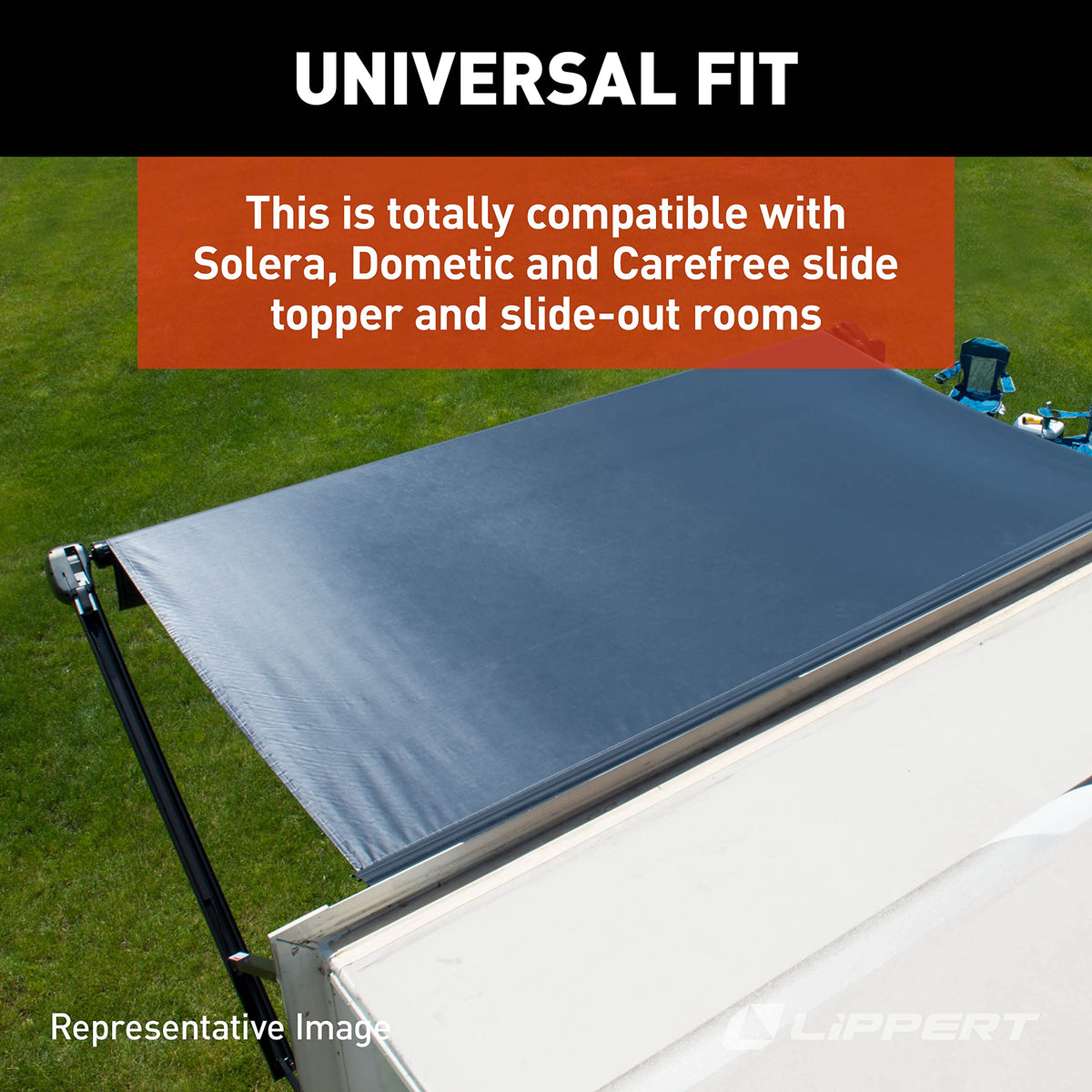 Solera before-and-after comparison showing upgraded durable fabric