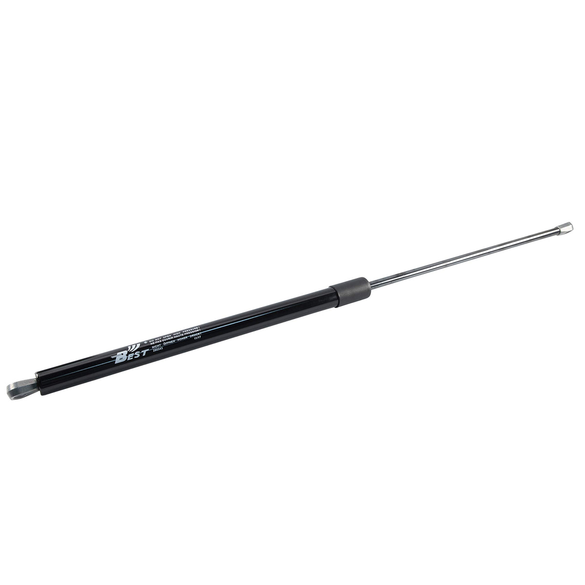 Solera gas strut front view showing compact cylinder and rod for reliable support