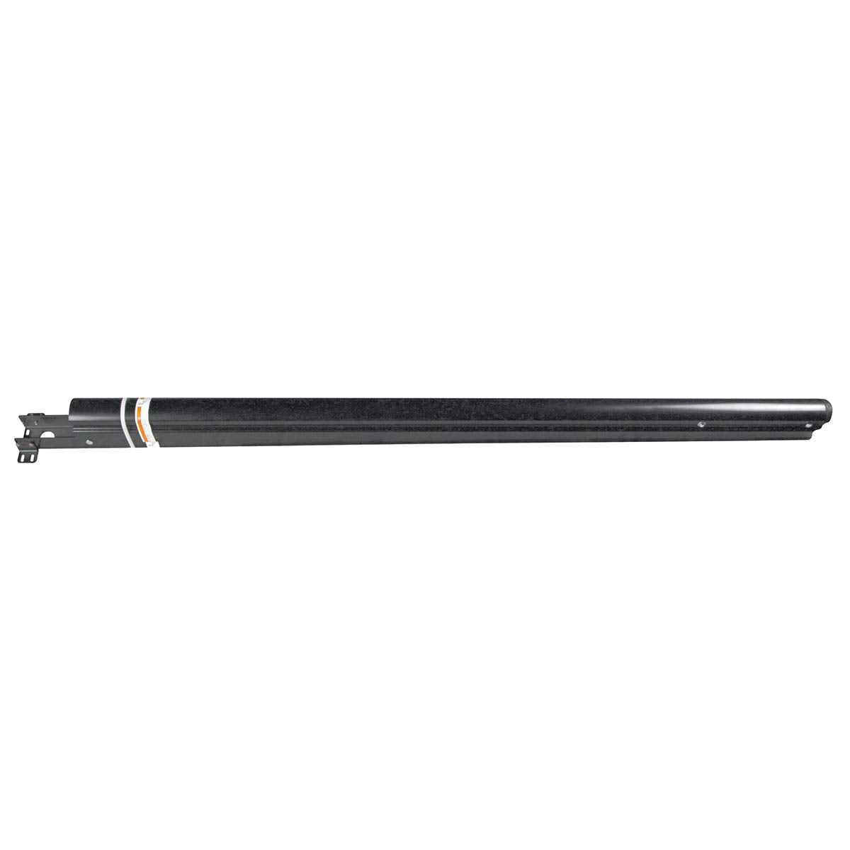 Solera support arm front view showing black finish and sturdy build for easy replacement
