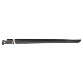 Solera support arm front view showing black finish and sturdy build for easy replacement
