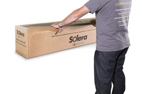 Solera black mounting track with integrated white LED Vista tube benefits visibility