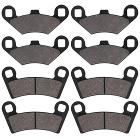 SOLLON front and rear brake pads kit showing complete packaged set and labeling for easy replacement