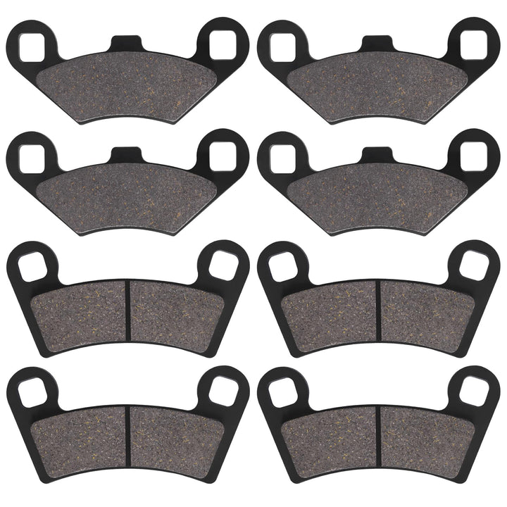 SOLLON front and rear brake pads kit showing complete packaged set and labeling for easy replacement