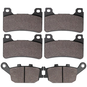SOLLON front and rear pads packaging showing fitment and benefits