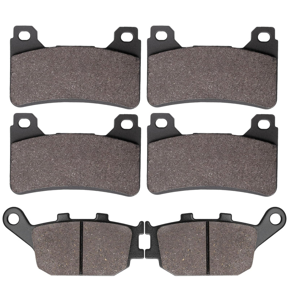 SOLLON front and rear pads packaging showing fitment and benefits
