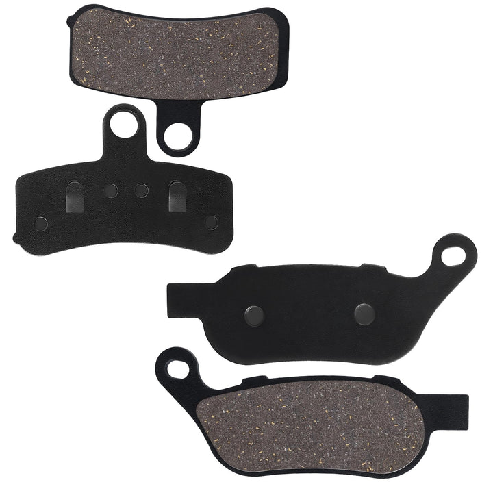 SOLLON front brake pad close-up showing precise fit and improved stopping