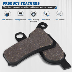SOLLON pads installed on motorcycle wheel demonstrating correct fit and performance