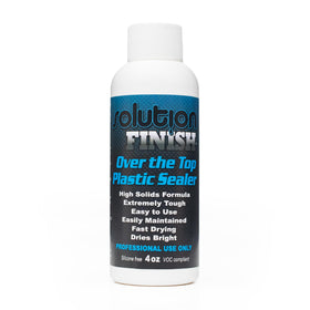 Solution Finish front label showing product name and 4oz size for clear identification and trust