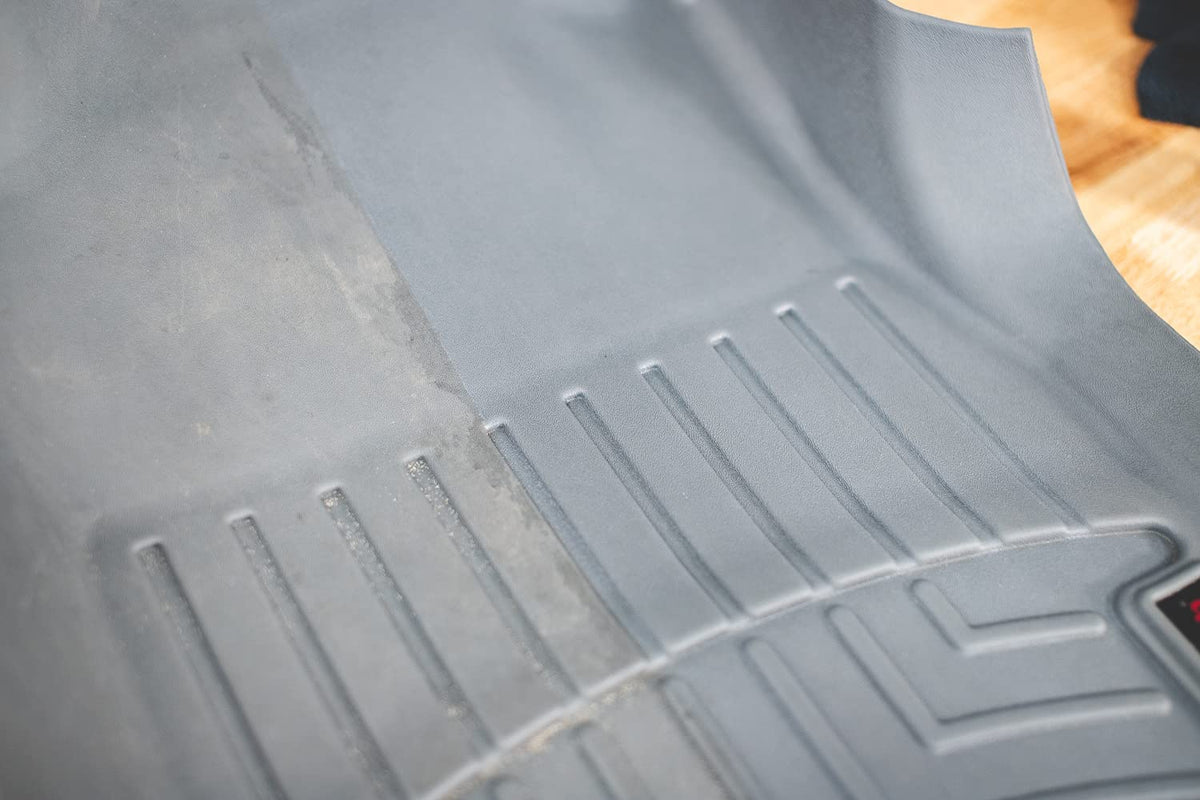 Close-up of treated plastic texture showing matte finish benefit by Solution Finish
