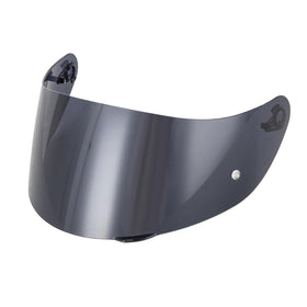 Soman deep smoke visor front view showing tint and full coverage benefit