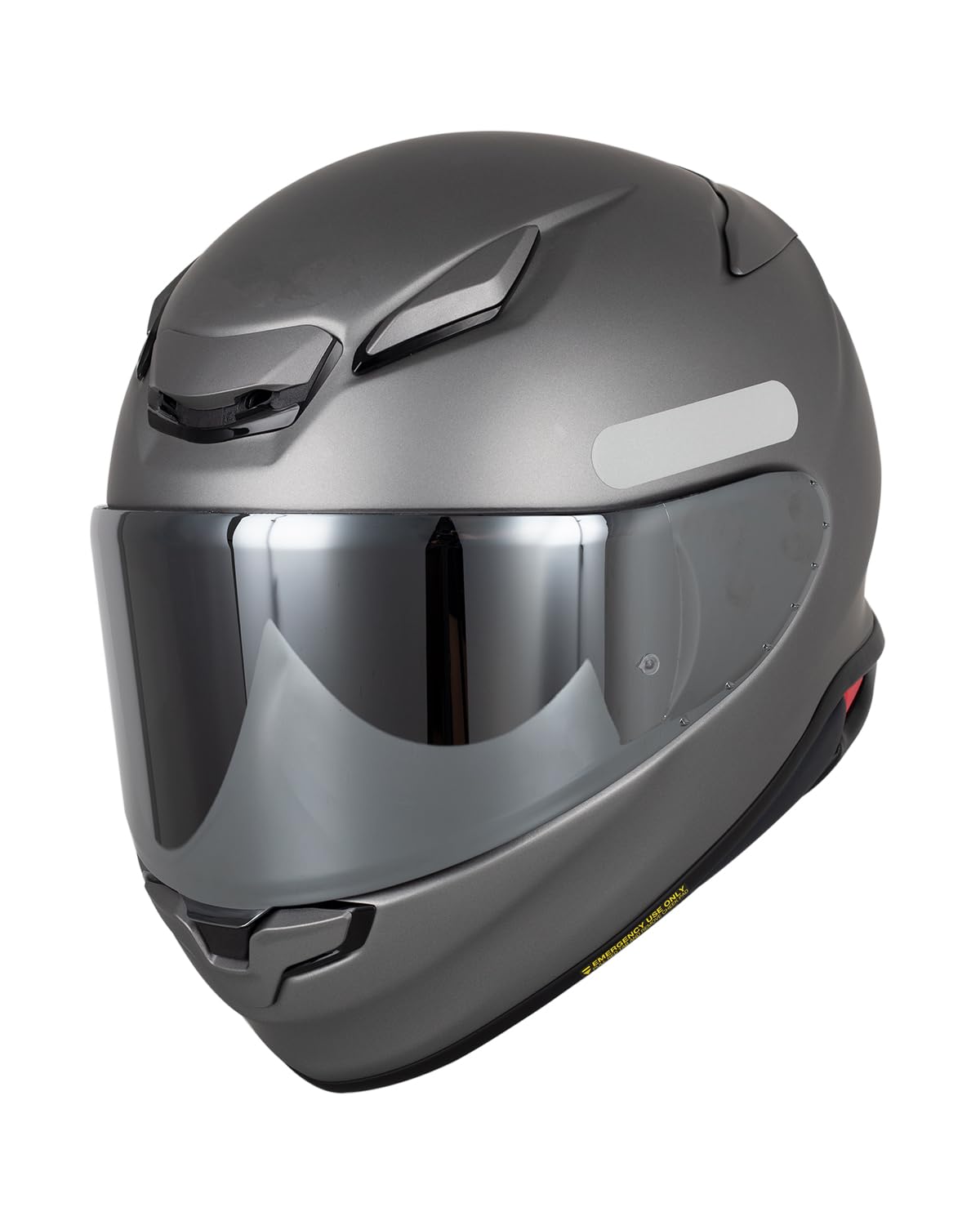 Soman visor surface texture demonstrating anti-scratch coating durability