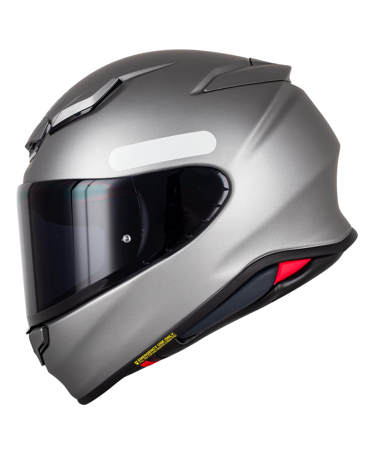 Soman RF-1400 lifestyle ride shot showing visor reducing glare and wind noise