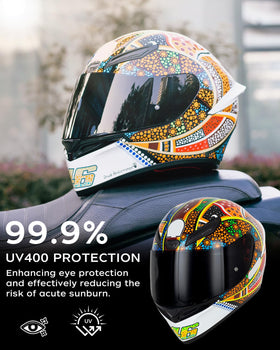 Soman visor surface showing anti-scratch finish for long-lasting optics