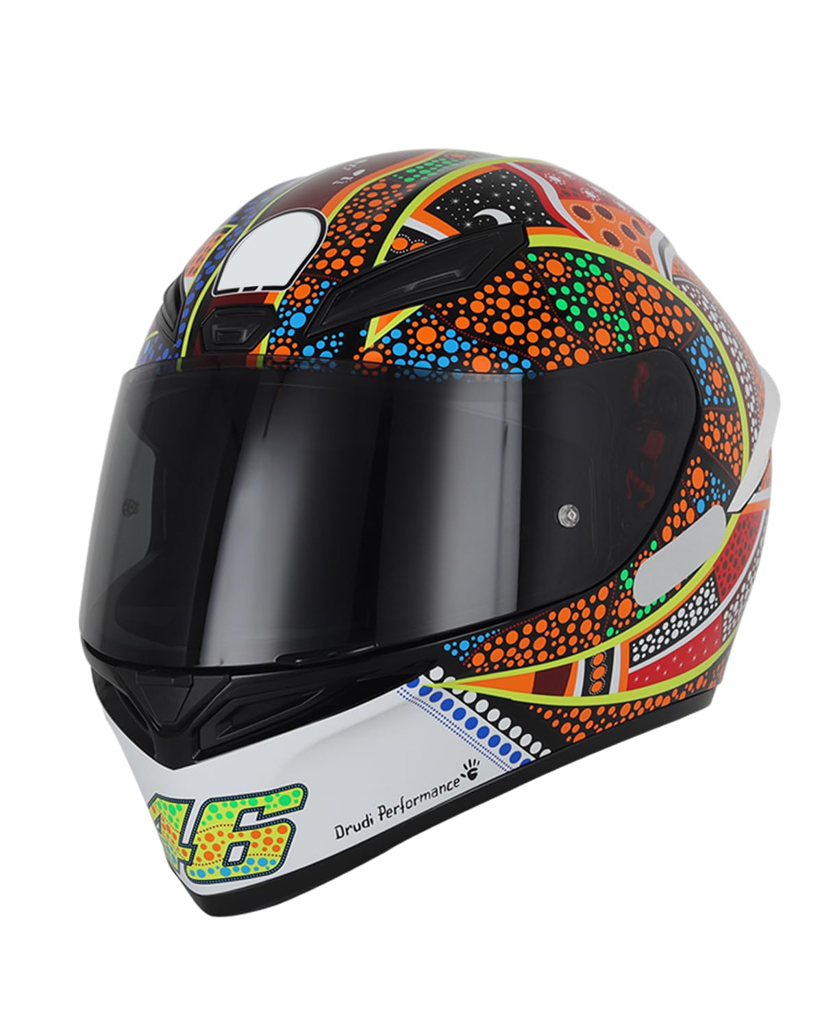 Soman visor mounted on helmet showing secure fit and sealed view