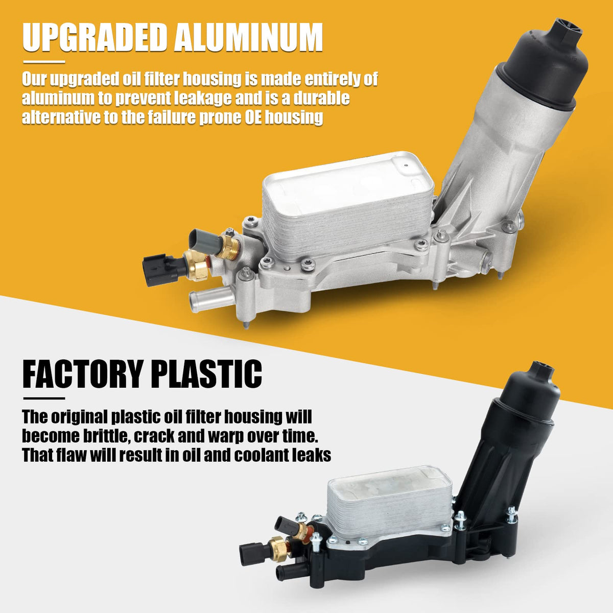 Somusen installed in engine bay demonstrating direct fit and leak prevention benefit