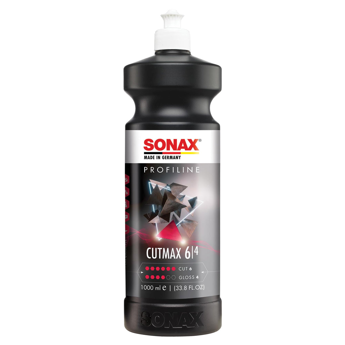 SONAX bottle front view showing label and 1000 ml capacity for easy identification