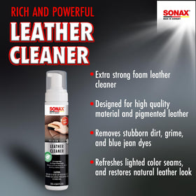 SONAX dense foam texture close-up demonstrating controlled application