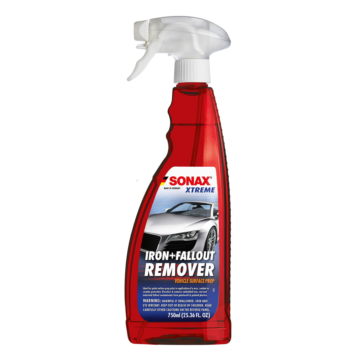 SONAX bottle front view showing label and spray cap for easy application