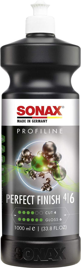 SONAX bottle front label showing product name and 1L size for clear identification and trust