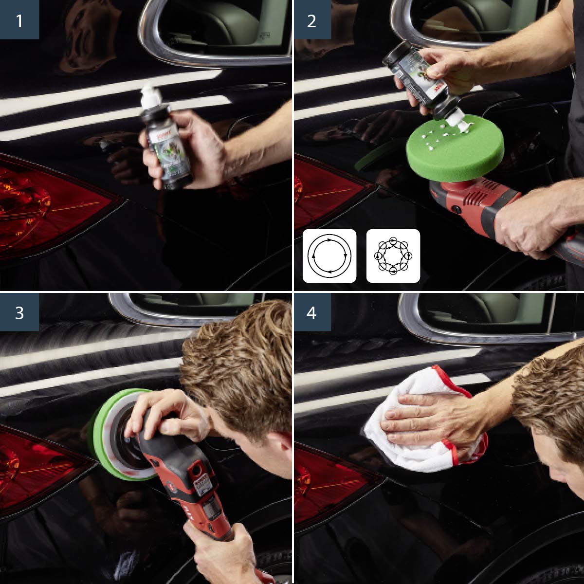 SONAX Perfect Finish next to a tape measure to show 250ml scale, practical size reference