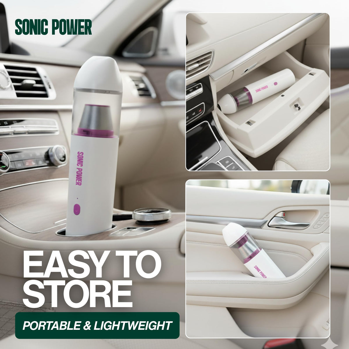 SonicPower blower mode clearing vent dust for improved airflow benefit