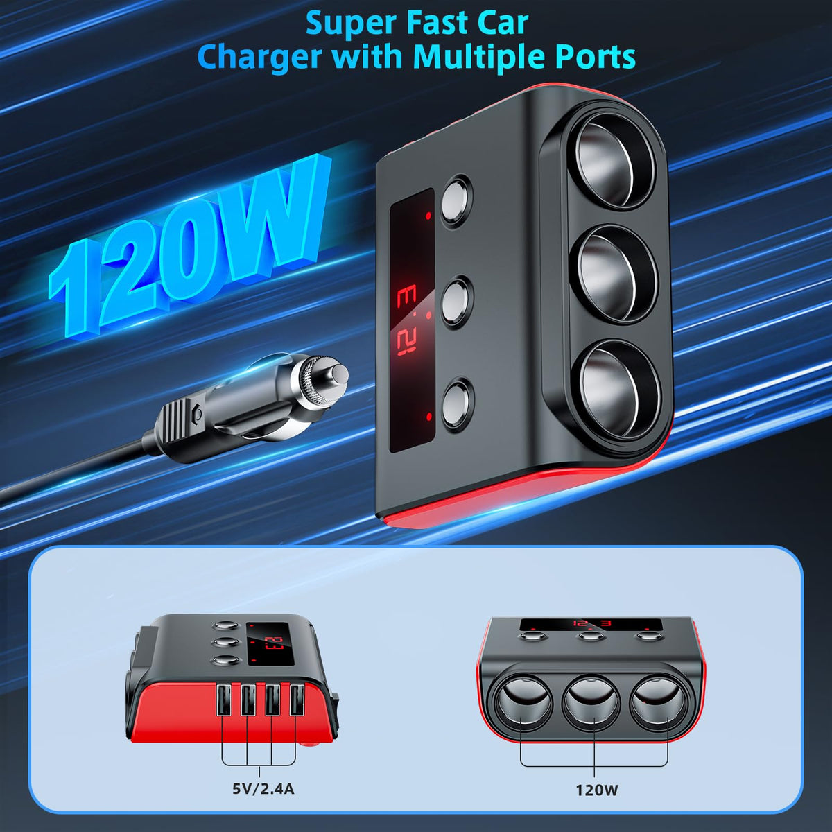 SONRU independent switches detail for convenient selective power control