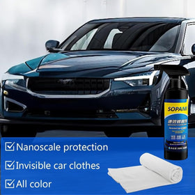 SOPAMI-treated car in driveway showing showroom shine benefit