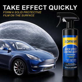 SOPAMI spray action in use demonstrating fast application for convenience