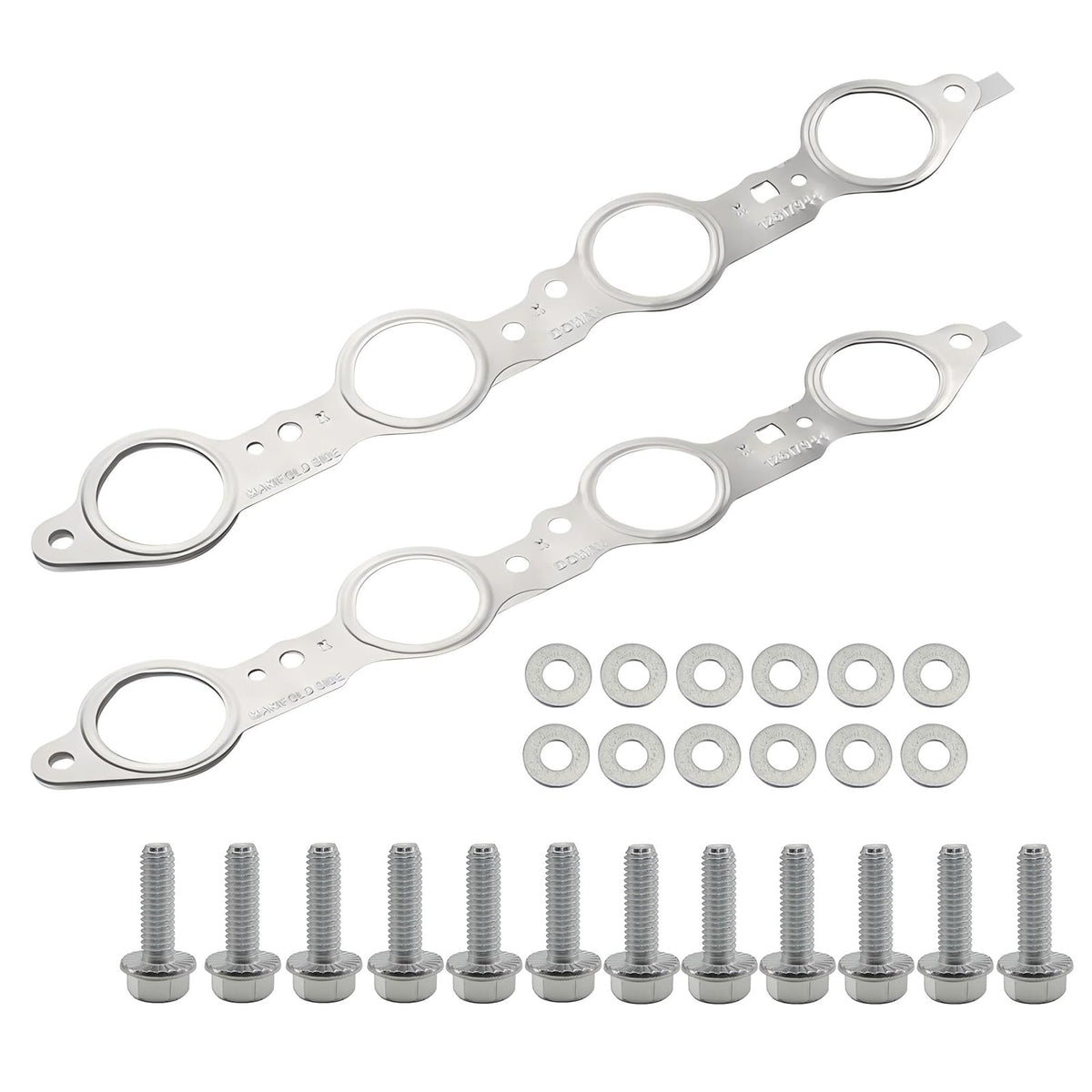 Sorello front packaging showing gasket kit and included bolts for easy replacement
