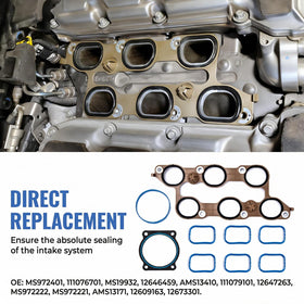Sorello lower intake gasket detail showing durable construction benefit