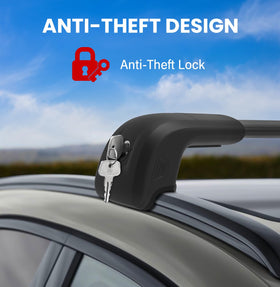 Soruci footing and keyed lock detail demonstrating theft-resistant mounting