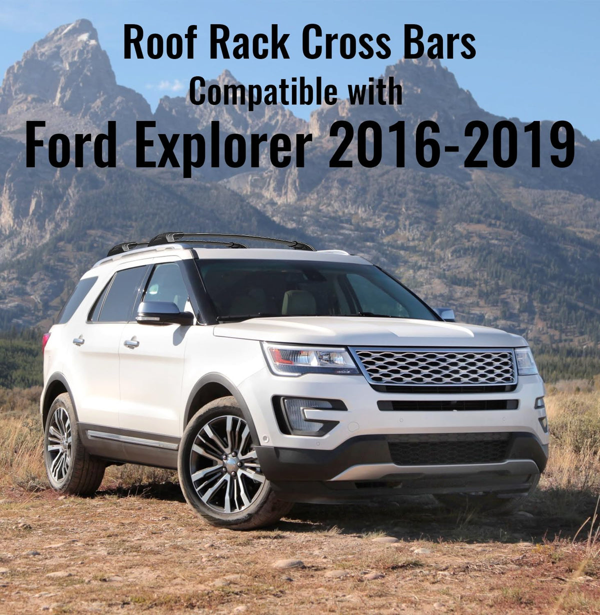 Soruci rear crossbar on Explorer roof emphasizing secure attachment