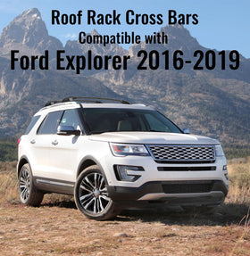 Soruci rear crossbar on Explorer roof emphasizing secure attachment