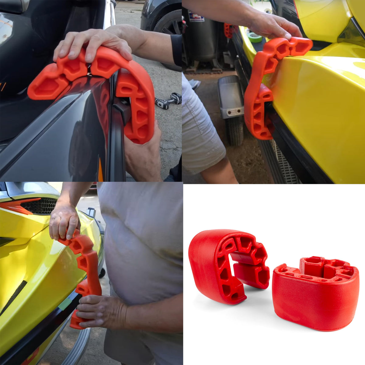 Soruda bumper installed on Sea-Doo Spark showing dock protection benefit