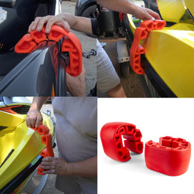 Soruda bumper installed on Sea-Doo Spark showing dock protection benefit