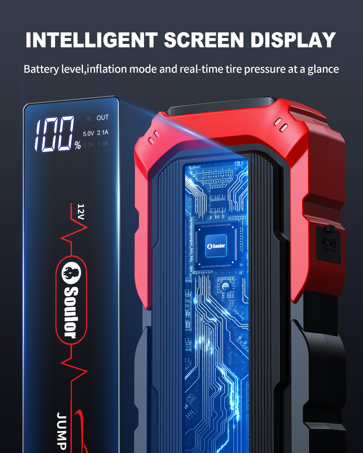Soulor charging a smartphone to show power bank capability for device charging