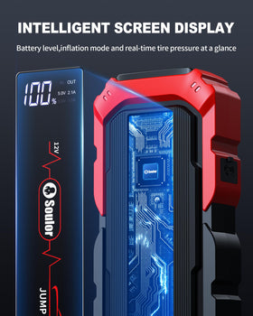 Soulor charging a smartphone to show power bank capability for device charging